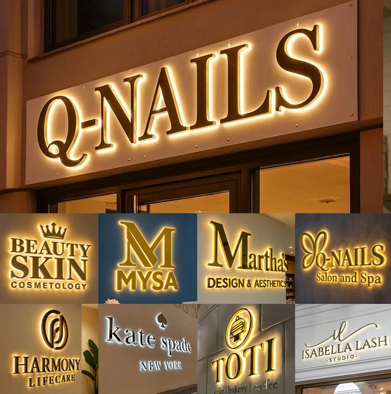 Custom Logo Sign Metal 3D LED Letter - Zenova