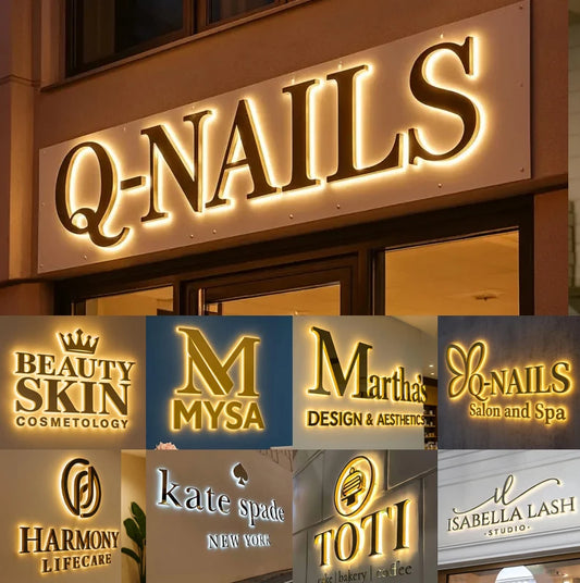 Custom Logo Sign Metal 3D LED Letter - Zenova