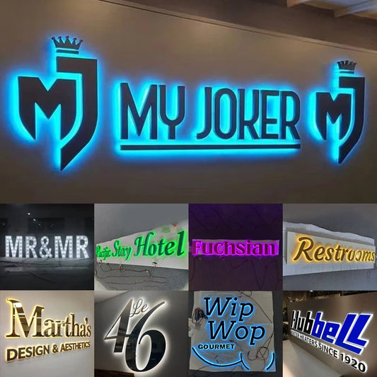 Custom Logo Sign Metal 3D LED Letter - Zenova